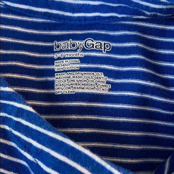 Baby Gap Blue stripe Dress 3-6 mos tank sundress - Picture 4 of 8